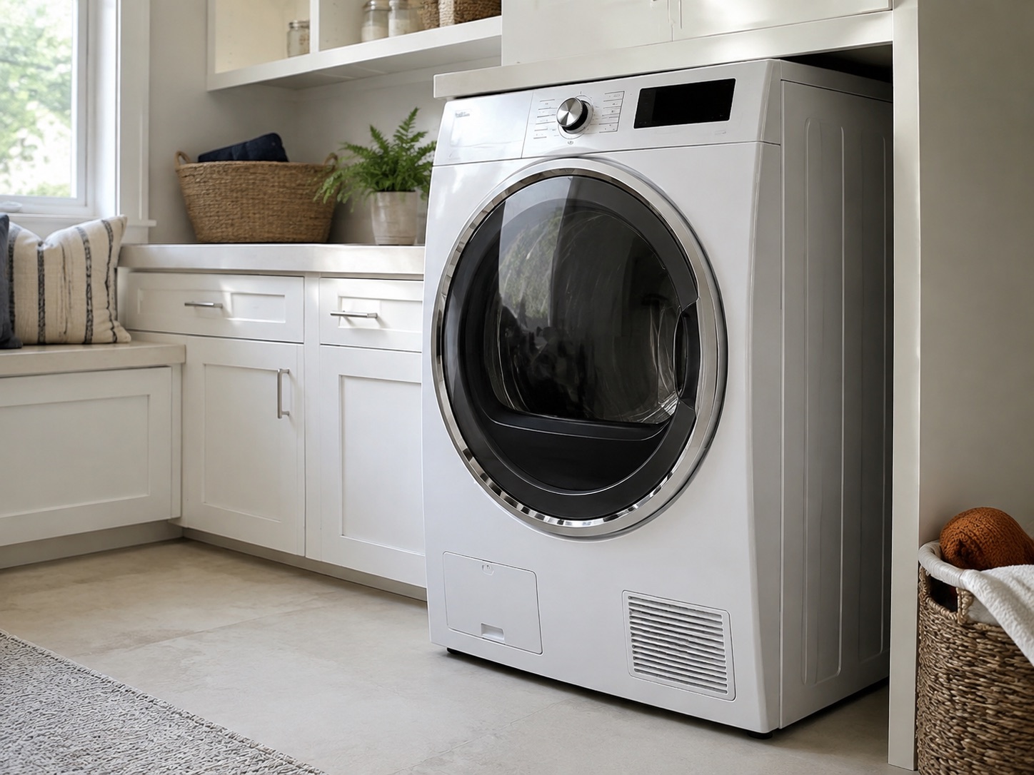 Dryer in a residential interior