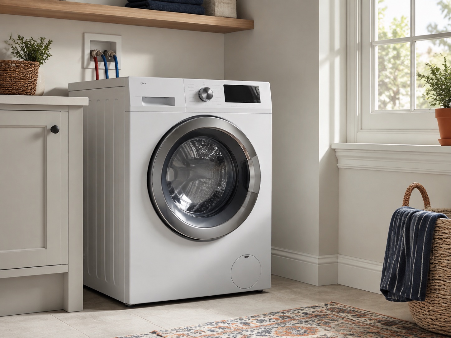 Washer in a residential interior